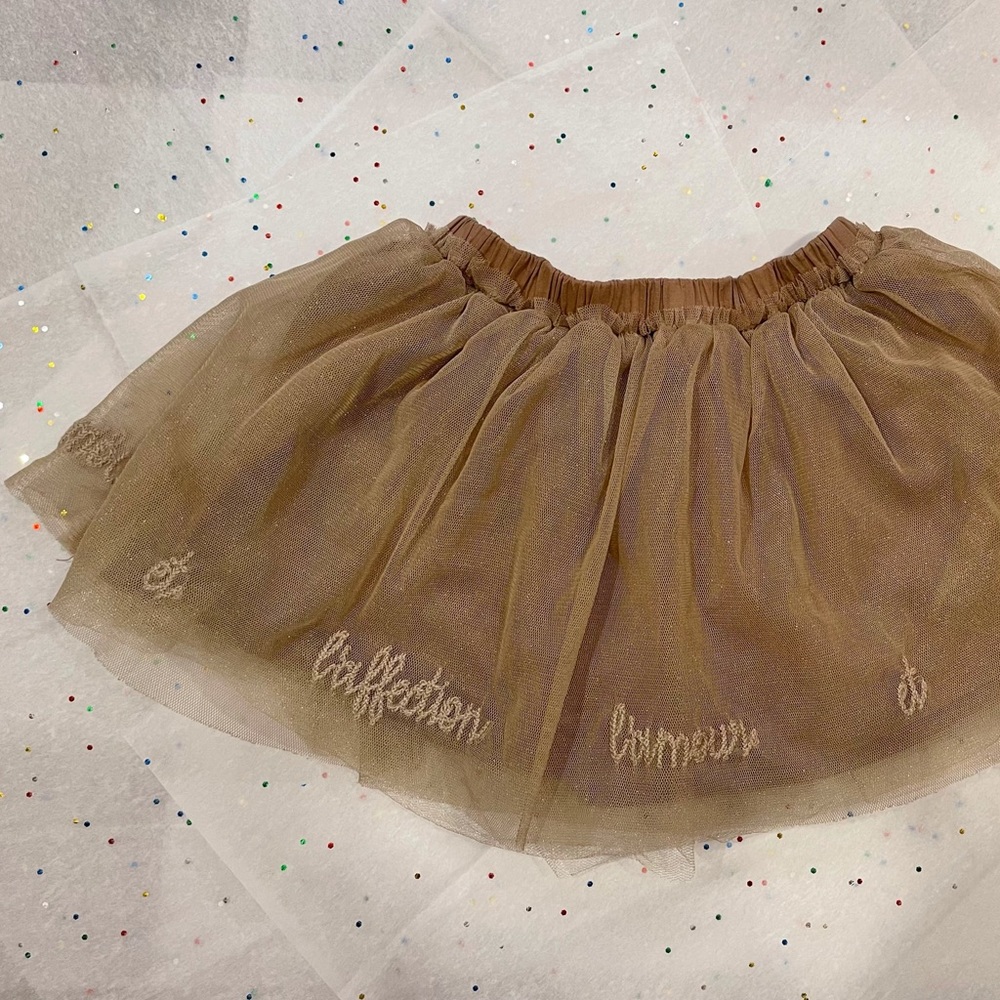FREE with purchase 🌸💣 Zara Toddler Beige Tulle Skirt